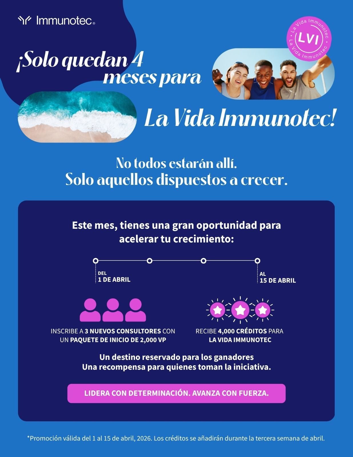 Solo quedan 4 meses para La Vida Immunotec