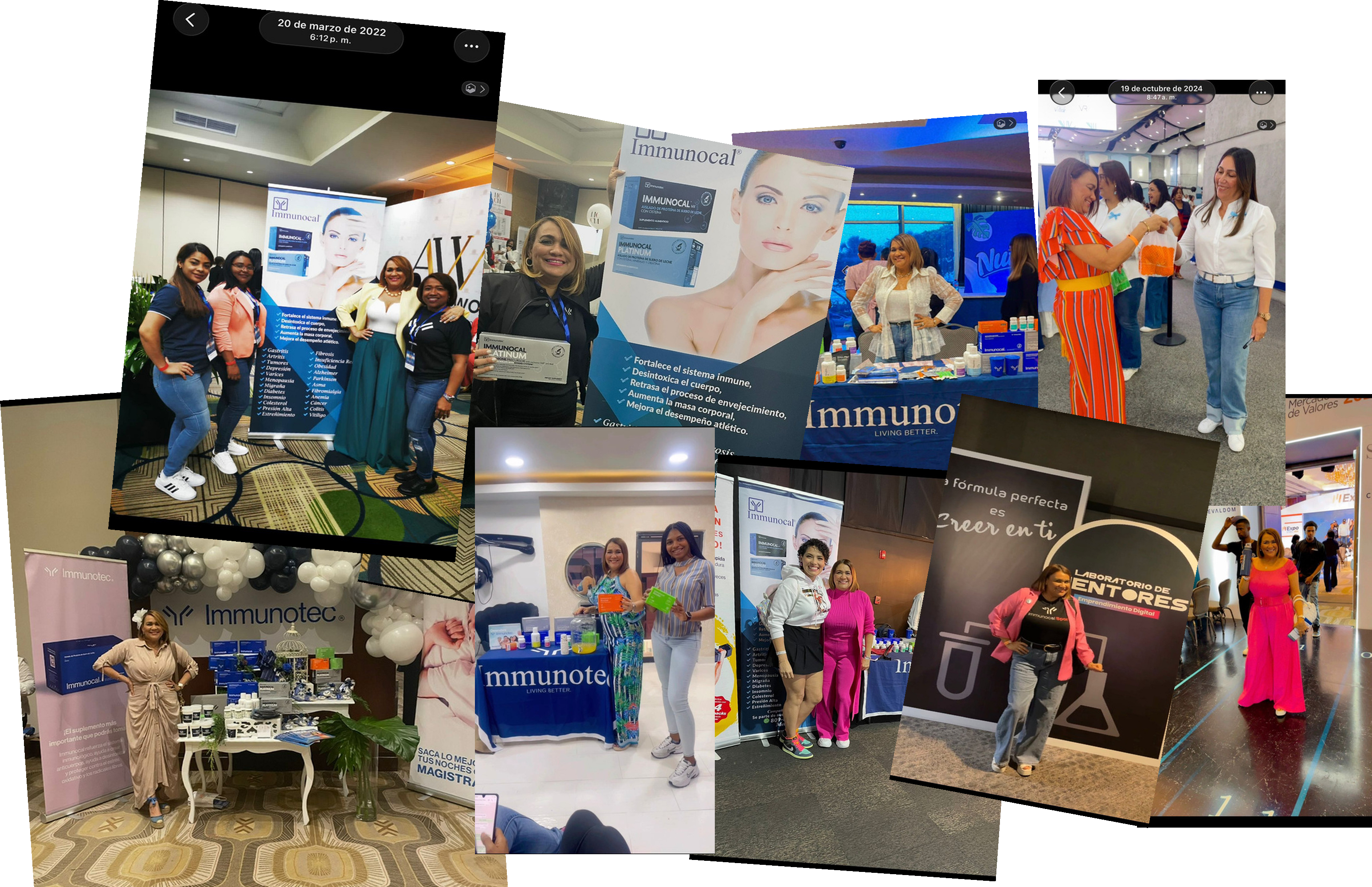 Collage de eventos Immunotec